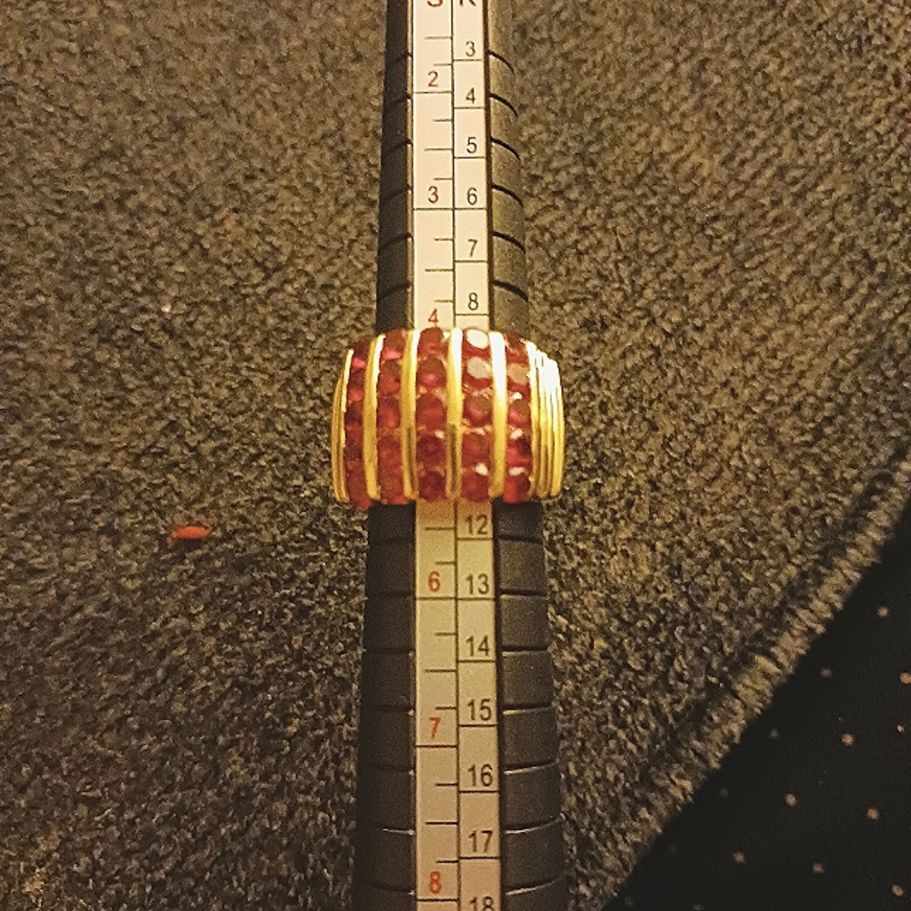 Ruby Cocktail Ring - image 2